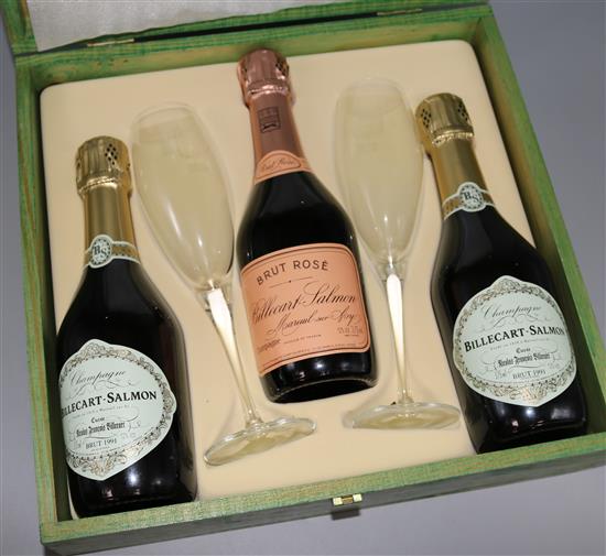 A Billecart-Salmon Champagne presentation box, case 13.25in.